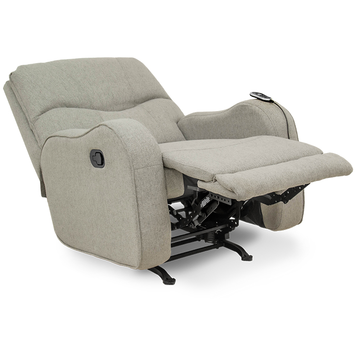 Sillon Reclinable Tela Gris Claro Nash Ii | Reclinables | salas